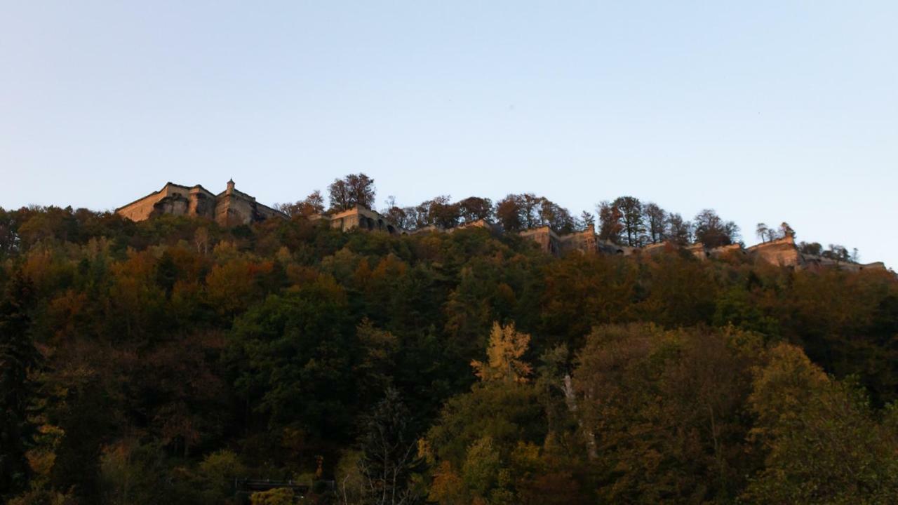 Ferienwohnung Sorgatz Konigstein an der Elbe Bagian luar foto